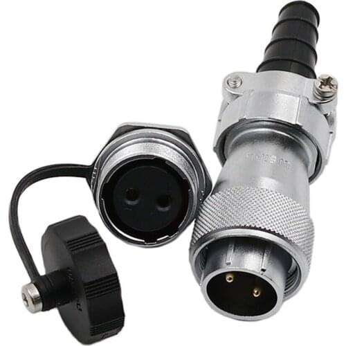 WF20 TI+ZM Electrical Wire Adapter Waterproof M20 Soldering Cable Connector 2 3 4 5 6 7 9 12 15 Pin Display Screen LED Lighting