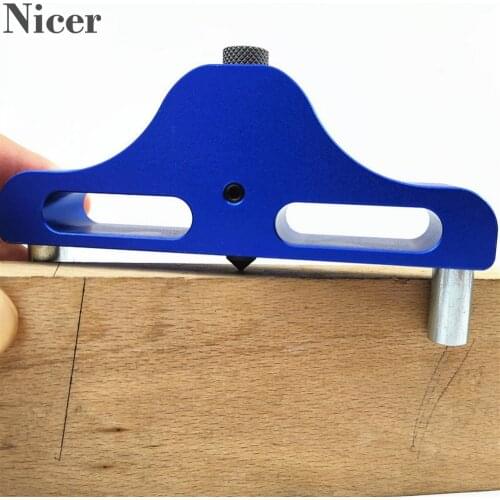 ZX-1 Woodworking Center Scribing Device Center Aluminum Alloy Scribing Gauge Center Scribing Aids Mark Line Gauge Marking Tool