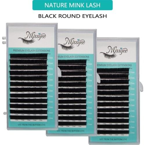 0.07 D 11mm False Eyelashes Dark Brown Individual Eyelash Extension Color Fake Eye Lashes Mink Eyelash Extension 100% real