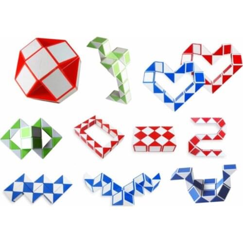 1pc Educational Toy Mini Snake Speed Cubes for Kids Boys Girls 4 Colors Twist Puzzle Toys Brain Teaser Cube Toys for Children