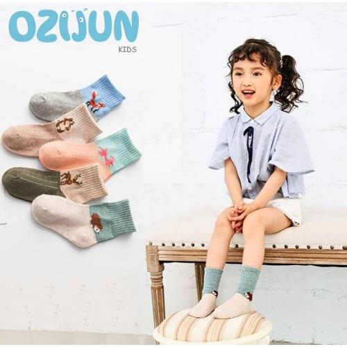 2020 New Arrival 5 pairs / Lot Children Soft Cotton socks Cute Cartoon kids Boys Girsl Socks 1-3Y/ 4-6Y/ 6-8Y/ 8-12Y four season