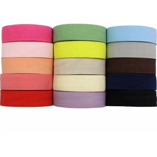 5/8'' 5 Yards Ribbon Elastic Foldover Elastics Stretch Hair Ties Headbands for Baby Girls Hair Bow,E-20519-1220