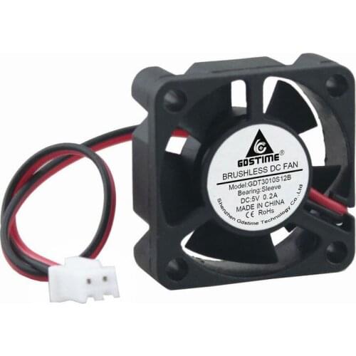 50 Pieces DC 5V 3010 30x30x10mm 3cm Computer Cases Intelligent Brushless Cooling Cooler Fan 30mm x 10mm 2Pin