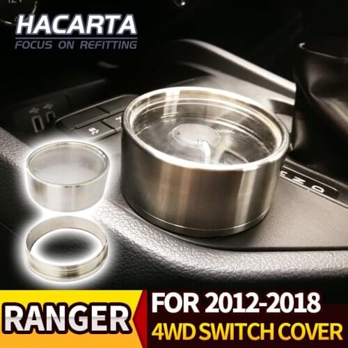 RANGER T6 T7 car accessories for RANGER RAPTOR T8 stainless steel All-wheel-drive box to protect 4WD switch cover