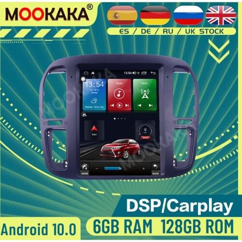 Android 9.0 128GB Tesla Screen Car Multimedia Player For TOYOTA LAND CRUISER LC100 Lexus LX470 1992-2002 Radio GPS Navi Headunit