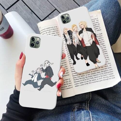 Tokyo Revengers Mikey BOY GIRL Phone Case Candy Color for iPhone 6 6S 7 8 11 12 XS X SE 2020 XR mini pro Plus MAX mobile bags