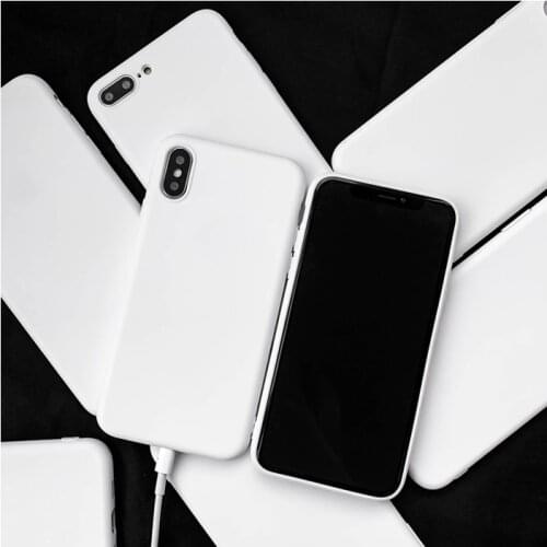 White color Phone Case For xiaomi redmi note 9 9t 8 8t 7 6 5 4 Pro 9A 9C 9 Prime 8a 7a 6 6A 5 Plus 4X S2 Silicone TPU Back Cover