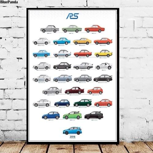Colored Cars Canvas Prints Picture Office Paintings For Living Room Poster On The Wall Home Boy Children Bedroom Decor