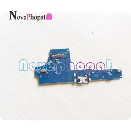 Novaphopat For Wiko uPulse U Pulse Charger Port USB Dock Charging Port Connect Connector Flex Cable Microphone MIC +tracking