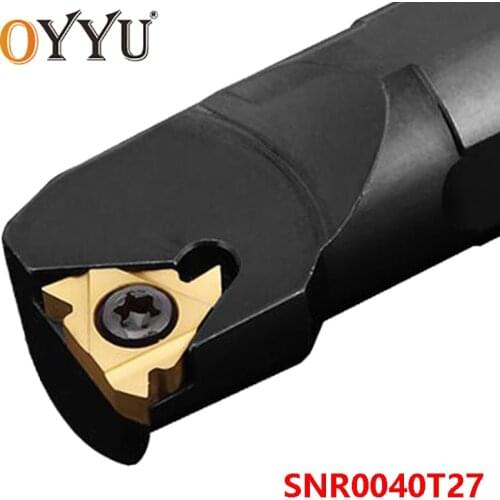 OYYU SNR0040T27 Threading Cutting Turning Toolholder Lathe Cutter Shank Carbide Inserts Arbor SNR0040 T27 SNR 0040