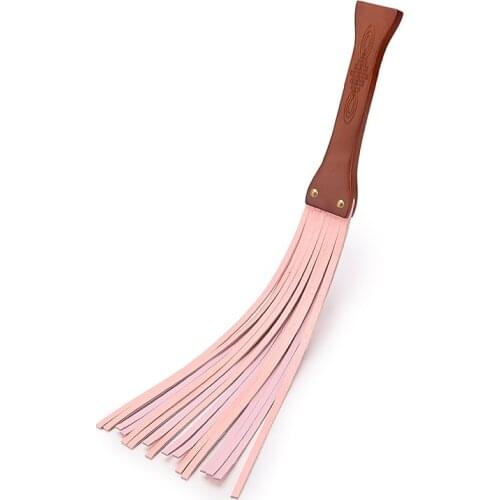 2020 Pink Cowhide Sex Products Spanking Flirt Whip Paddle Sex Toys BDSM Sex Games For Married Couples Femdom SM Appliance Riding