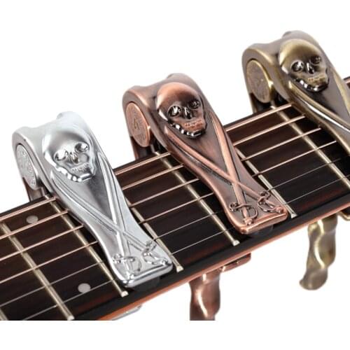 Professional Alice A007H Metal Skull Folk Acoustic Guitar Capo Clamp Wholesales