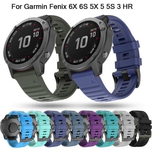 2021Quick Release Strap For Garmin Fenix 5 5X 5S 3HR Watch Band Wristband For Garmin 6 6S 6X Pro Replacement silicone Bracelet