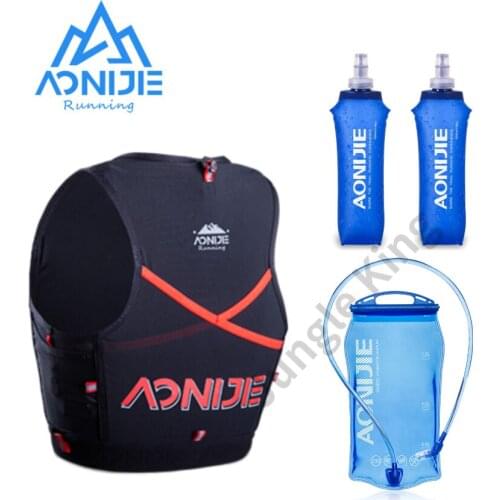 AONIJIE C9106 Newest 10L Quick Dry Sports Backpack Hydration Pack Vest Bag With Zipper For Hiking Running Marathon Race 6 sizes
