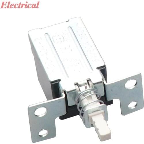 Wide Frame TV Key Switch Assembly Machine/Set-top Box Power Switch 5A 250VAC SPDT 4 Pins Self Locking Push Button Power Switch
