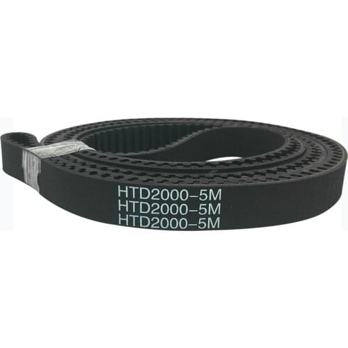 HTD 5M Synchronous Timing Belt, C=1870/1900/1945/2000, Width 10/15/20/25mm, Teeth 374/380/389/400, Rubber Arc Tooth, Pitch=5mm