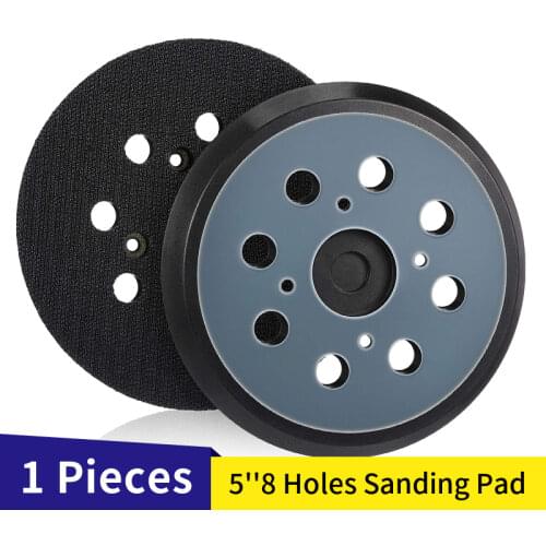 5 Inch 8 Holes Replacement Sanding Pads 5" Universal Hook and Loop Sander Pad Orbital Backing Plates for Ryobi 030157001018
