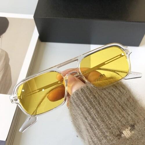 Brand Polarized Rectangle Sunglasses Women Men 90s Candy Shades Vintage Driving Polarized Sun Glasses Men Unisex Zonnebril Dames