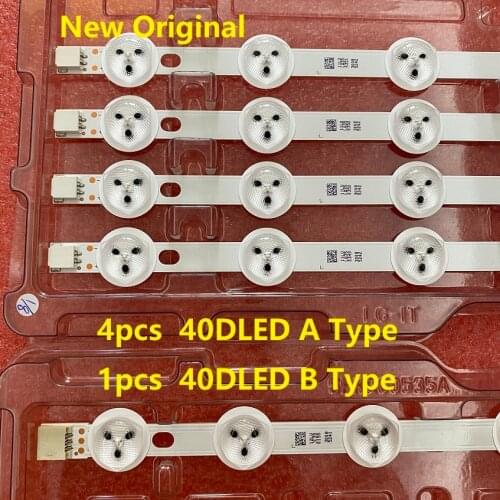 5pcs/set LED backlight strip FOR 40DLED_A B-TYPE VES400UNDS-2D-N02 N03 N04 Toshiba 40S3653DB 40S3633DG 40L1553DB LED40272SMFH
