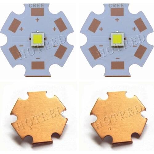 10pcs 12V High Power 13W Newest Cree XHP35 HI White 3535 6500K Led Emitter with DTP Copper MCPCB for Flashlight DIY