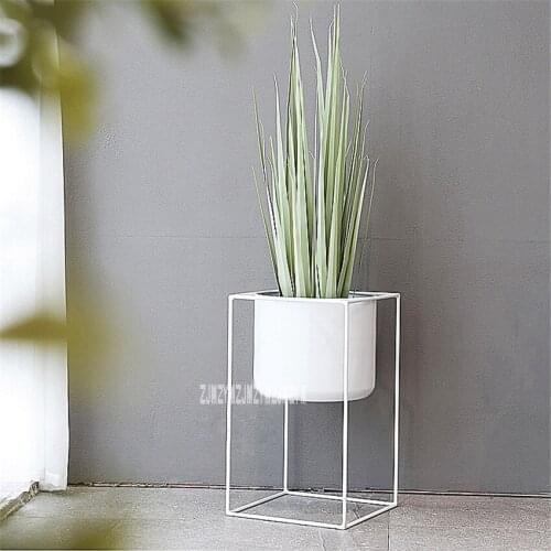 TOY88-0715 Creative Nordic Hmoe Floor Flower Stand Balcony Living Room Garden Decoration Indoor Planter Pot Rack Flower Stand