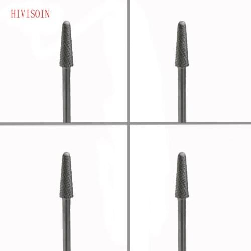 HIVISOIN Carbide Nail Drill Bit - Cone Bit - M (Silver)