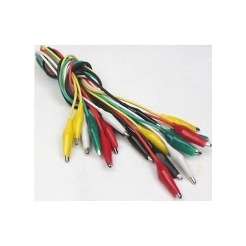 10pcs Double-ended Crocodile Alligator Clips Wire Lead