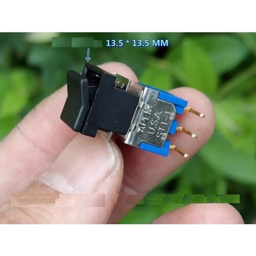 10PCS/lot APEM 2-Position 3-Pin Gold-Plated Touch-Top Miniature Ship-Type Pull Switch