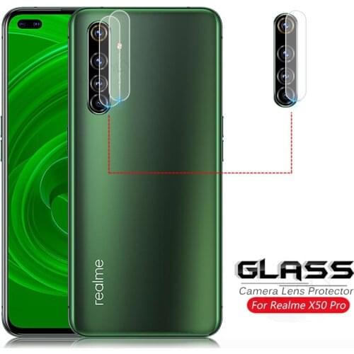 2Pcs Glass on Realme X50 Pro Camera Lens Protector For Oppo Realme X50 Pro Camera Glass Protective HD Back Film Realme X50 Pro