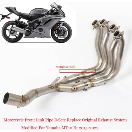 2015 2016 2017 2018 Silp on for Yamaha YZF-R1 R1 Motorcycle Stainless Steel Full Link Pipe Non-destructive Silencer System