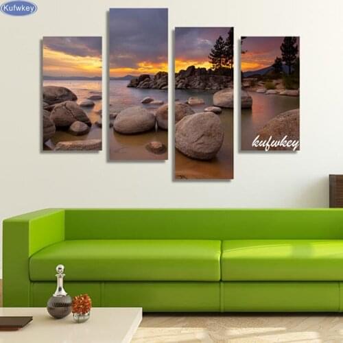 3pcs,Full,Diamond Embroidery,5D,diy,Diamond Painting sunset,3d picture,image,Stitch Cross,3D,Diamond Mosaic,Needlework,Crafts