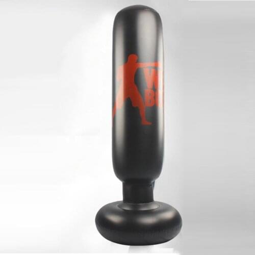 63 Inch Boxing Bag Adults Children Freestanding Column Sandbag PVC Equipment