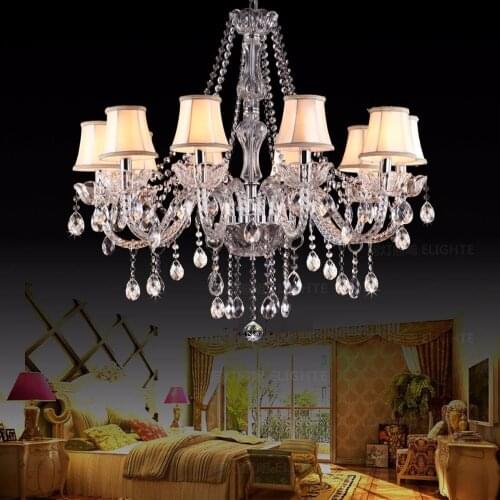 Nordic style lampshade for E14 crystal chandelier candle lights for the bedroom living room shading