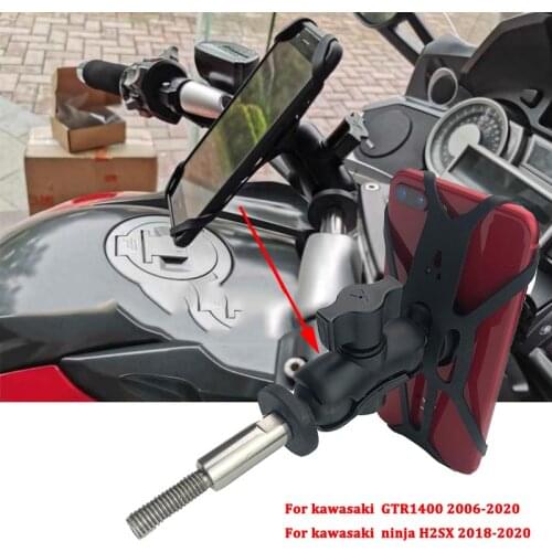 Motorcycle Accessories GPS Navigation Frame Mobile Phone Mount Bracket fits For kawasaki GTR1400 2006-2020 /ninja H2SX 2018-2020