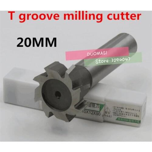 Free Shipping 1PCS T20*3*4*5*6*8*10 High Speed Steel Straight Shank T Slot Milling Cutters,T Groove Mills Cutter