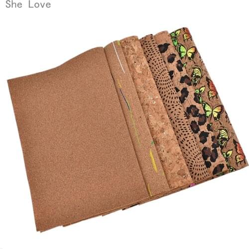 Chzimade A4 Soft Cork Fabric Sewing Cloth Garments DIY Handmade Materials Craft Making Accessories