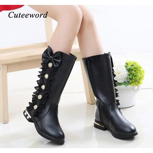 Зимние сапоги для девочек Cuteeword China At AliExpress