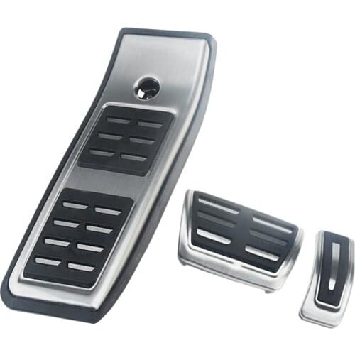 For Audi A4 B9 A5 F5 2016 2017 2018 2019 LHD AT/MT Avant Sport Auto Stainless Steel Fuel Brake Footrest Pedal Car Pedals Pad