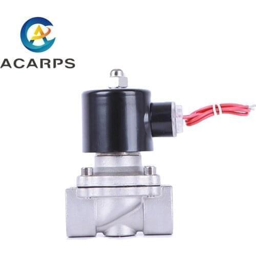 3/4 Solenoid Valve 24v 22v 12v 110v Stainless Steel N/C Electric Valve 10bar