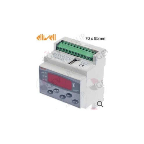 Electronic controller ELIWELL type EWDR985/CSLX model DR35DR0SCD700 mounting measurements 70x85mm