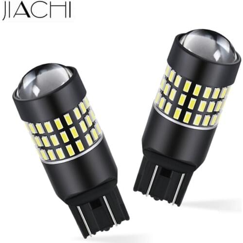 JIACHI 100PCS T20 7443 7440 W21W Auto LED Lamp Car Accessories Rear Brake Turn Signal Bulbs Auto Tail Lights 3014 Chip DC12V-24V