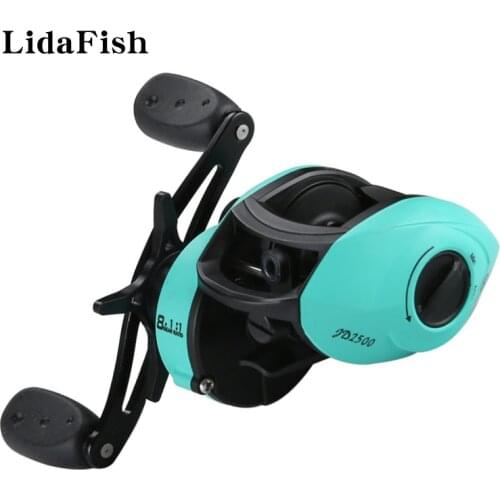 LIDAFISH Metal Hollow Spool 17+1BB Fishing Reel Gear Ratio 8.1:1 Max Drag 8KG Anti-corrosion/Sturdy Baitcasting Reel