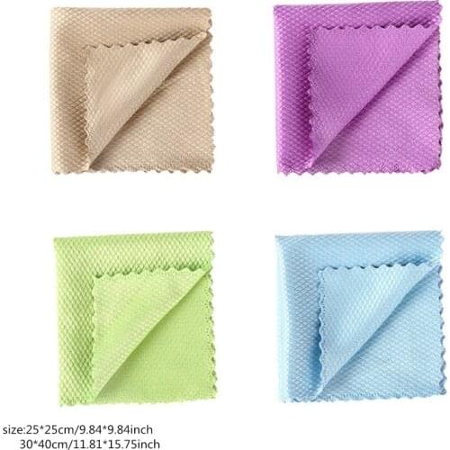Kitchen Towel Cleaning Cloth Fish Scale Wipe Cloth Cleaning Cloth Home Washing Dish Towel Window Glass Car Wipe Duster 40GF