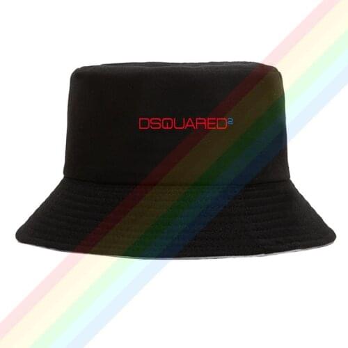 2021 Hot Sale Red DSQ Bule 2 Logo Summer Outdoor Cap Travel Beach Sun Hat Unisex Double Sides Wear