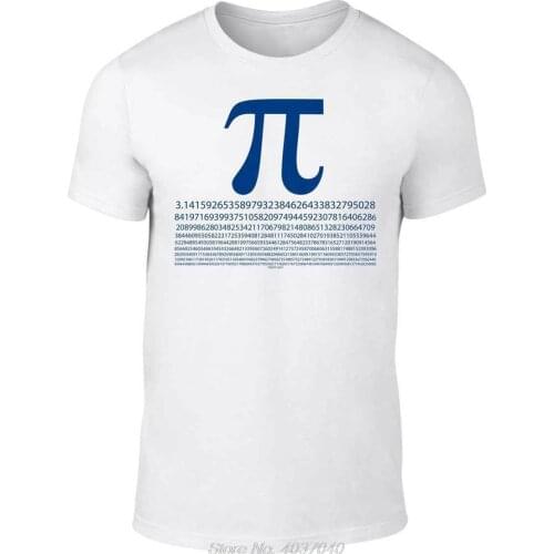 Mens Pi Numbers T-Shirt Funny T Shirt Mathematics Maths Science Joke Fashion Brand Fashion Tee Tshirt harajuku