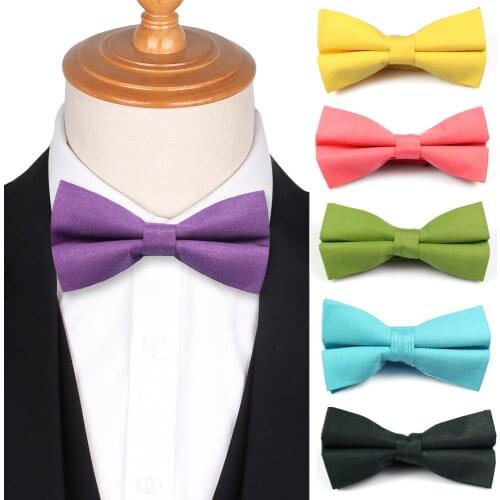 Solid Boys Bow Ties Fashion Classic Bowtie For Wedding Party Butterfly Adult Suits Bow tie For Men Women Cravats Mens Bow Ties