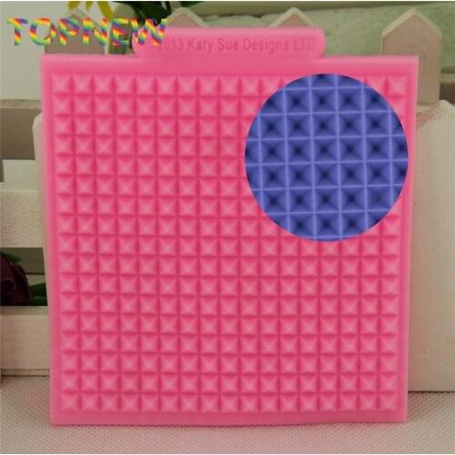 Food Grade Silicone Cake Lace Mold Waffle Mat Sugarcraft Fondant Cake Decorating Tools Fondant Embossed Border Mat