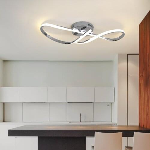 NEO Gleam Gold/Chrome Plated Modern led Ceiling lights for foyer bedroom corridor living room AC90-260V ceiling lamp fixtures