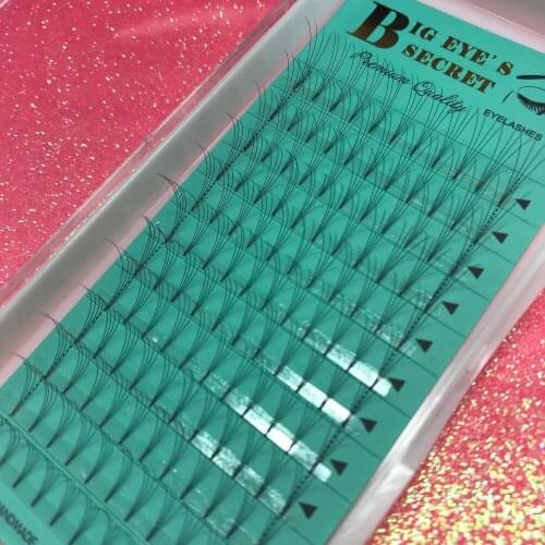 Professional 4d Individual Eyelash Extension C/D Curl V Style 4D Volume Eyelashes 8-15MM South Korean Silk Lashes Extension