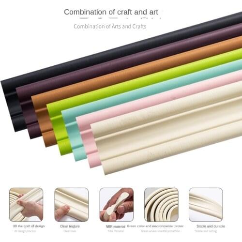 Self adhered stereo wall adhered Waist line skirting line foam edge seal border waterproof and anti-collision background wall